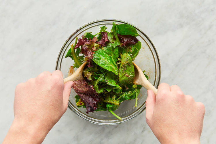 Toast Buns & Toss Salad