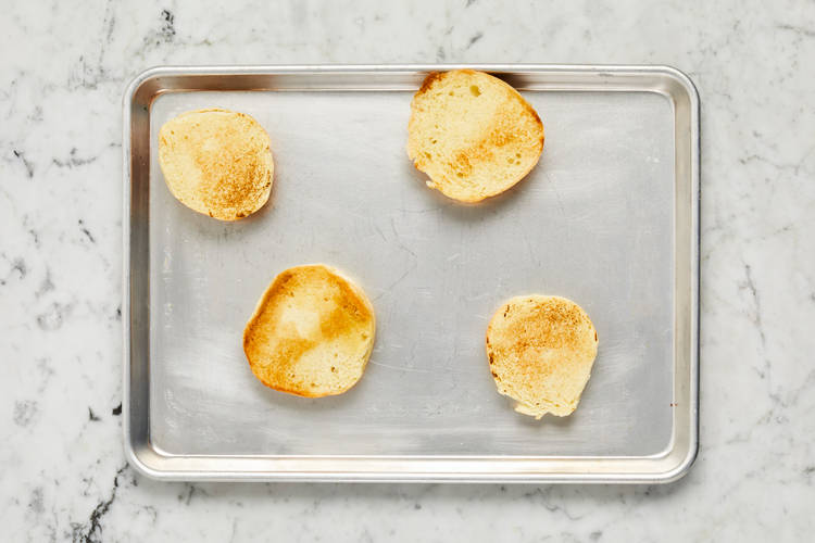 Toast Buns & Assemble Sandwiches