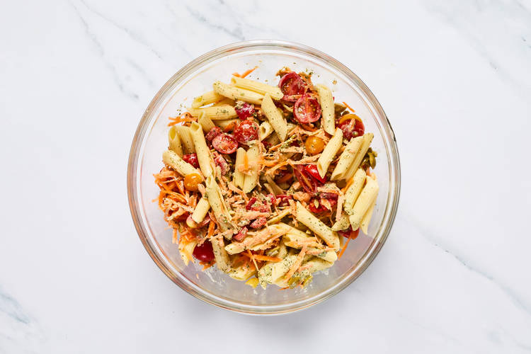 Add Veggies & Pasta