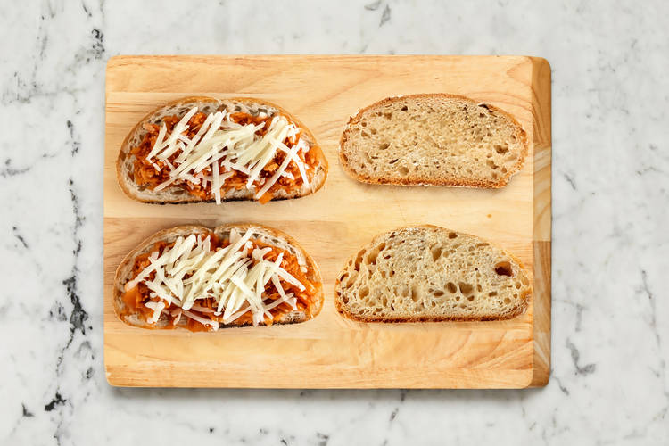 Assemble Grilled Cheese