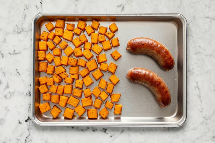 Cook Sausage & Squash