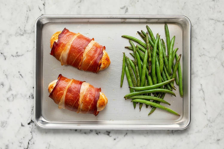 Cook Chicken & Green Beans