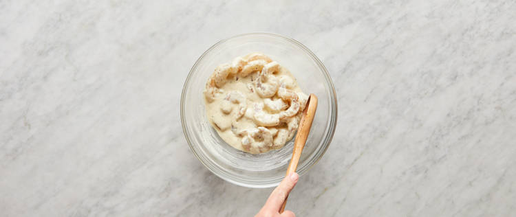 Make Batter & Coat Shrimp