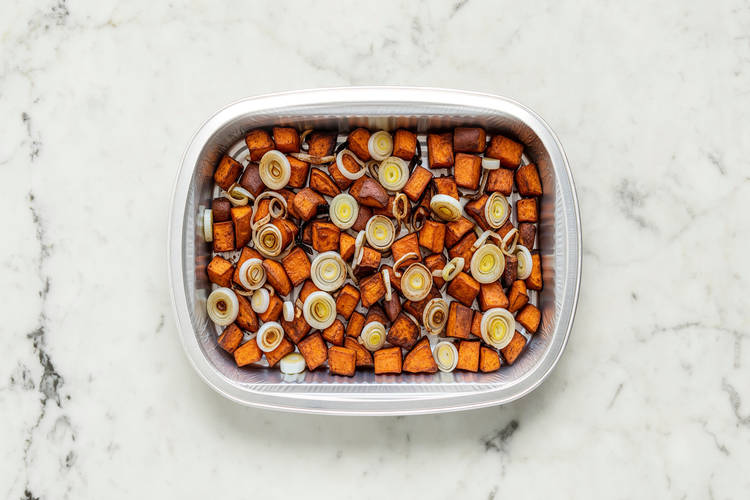 Cook Sweet Potato & Mix Crema