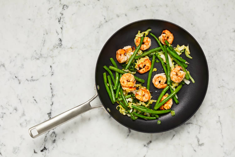 Cook Shrimp & Veggies