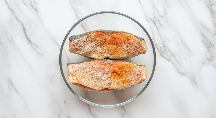 Season Flour & Coat Fish