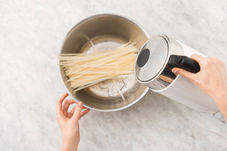 Soak the noodles
