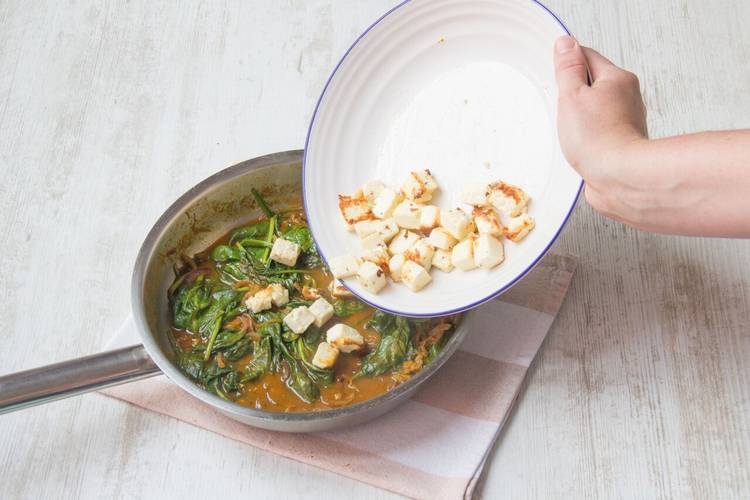 Cook the paneer cheese