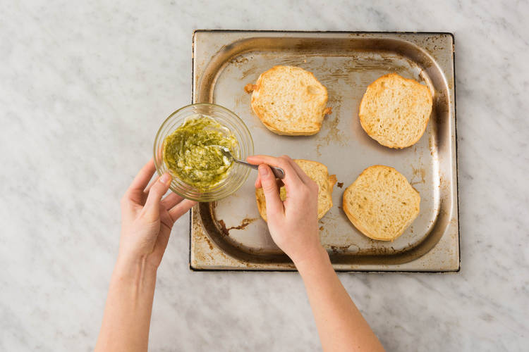 TOAST BUNS AND MAKE AIOLI
