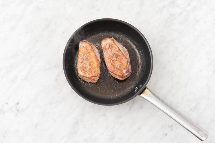 Fry the duck