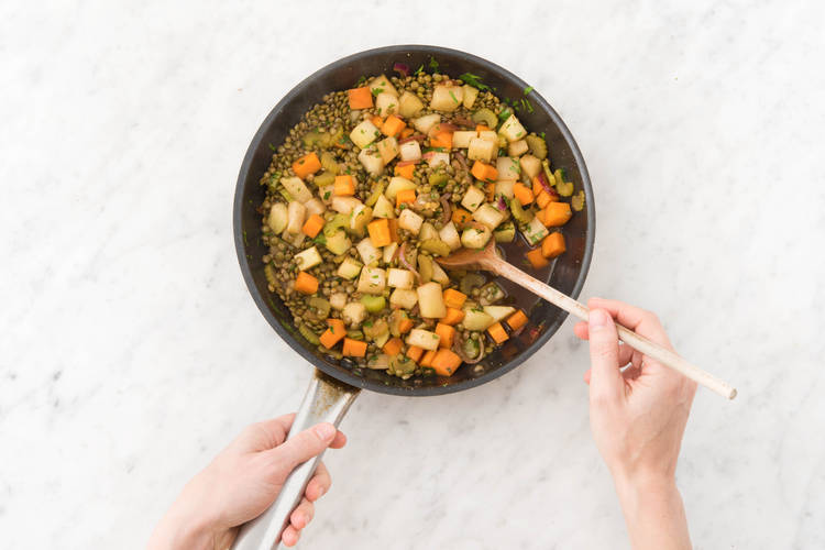 Stir in the parsley