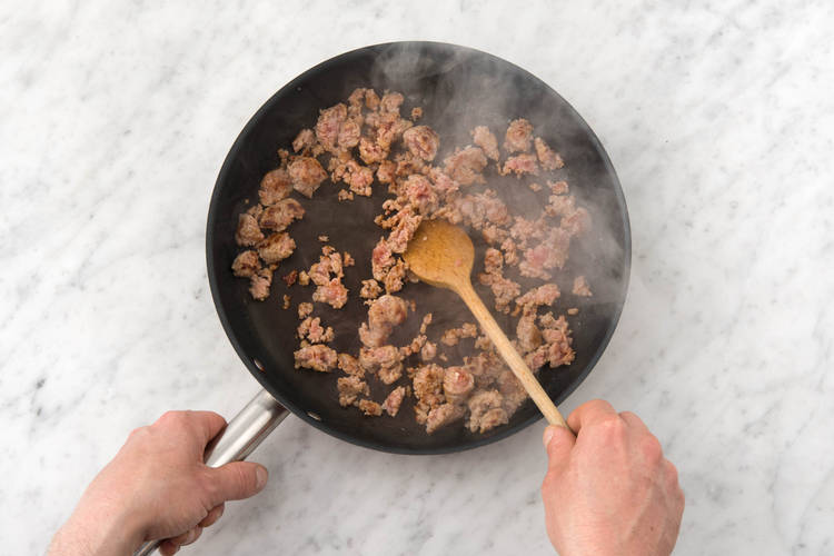 Cook the meat