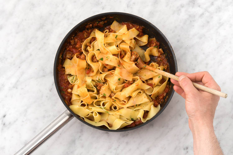 Stir in the pasta