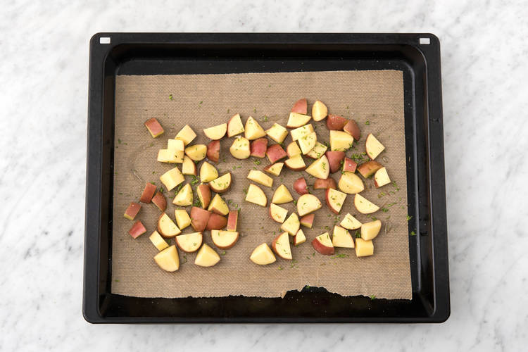 Roast the potatoes