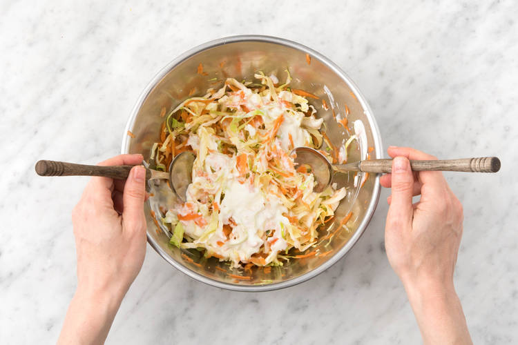 Mix your coleslaw