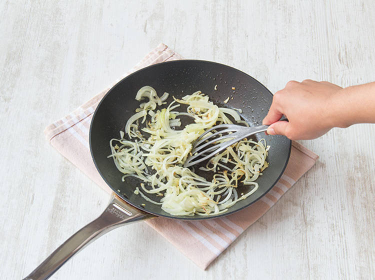 Soften your onion