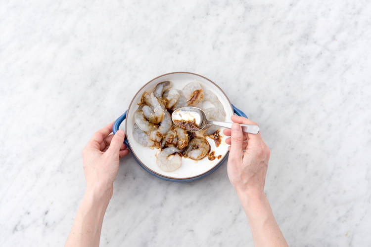 Prep the shrimp