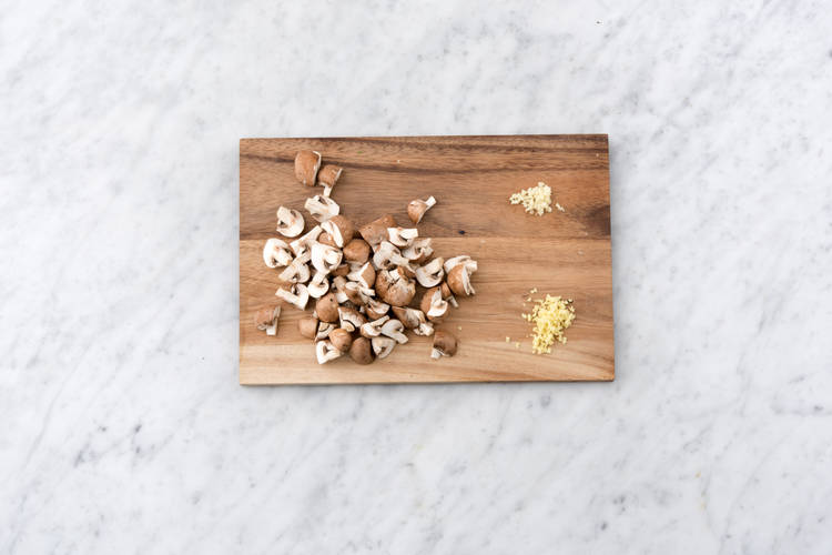 Chop the mushrooms