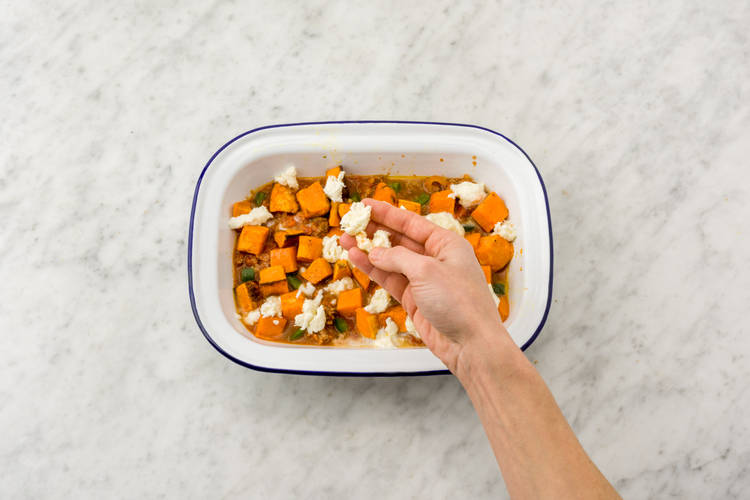 Pour into an oven proof dish