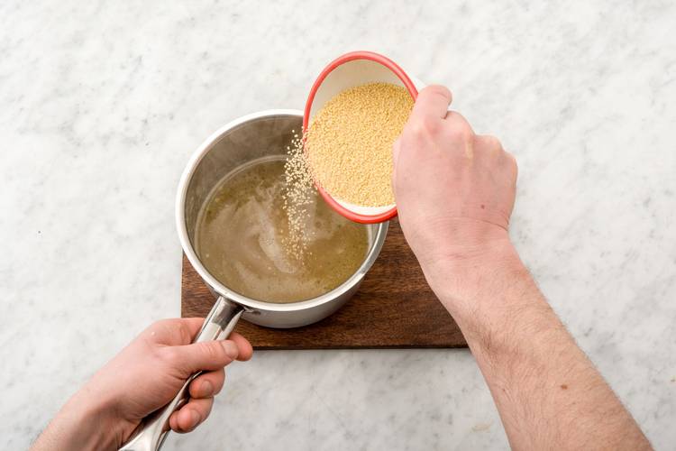 Cook the couscous