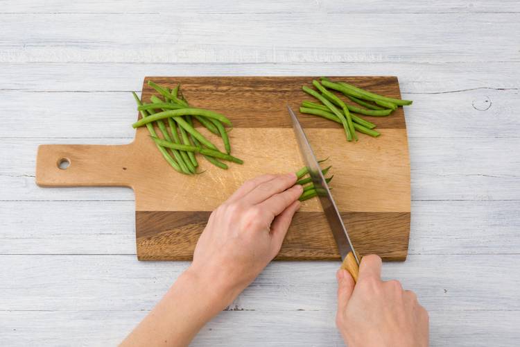 Cook the green beans