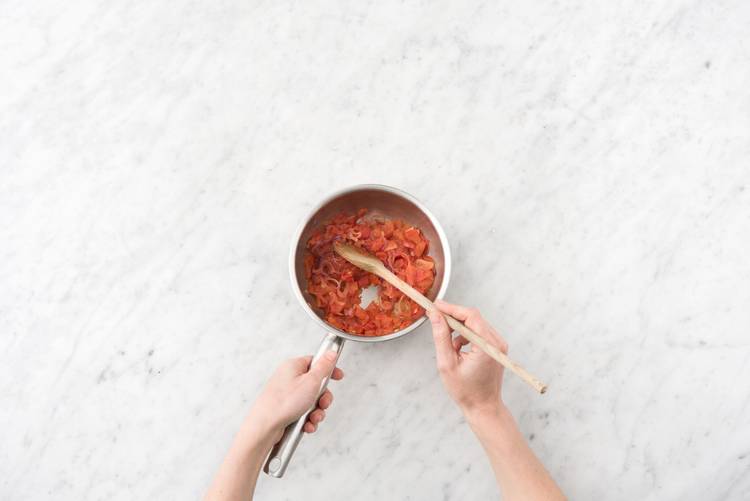 Make the tomato onion jam