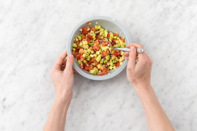 Guacamole vorbereiten