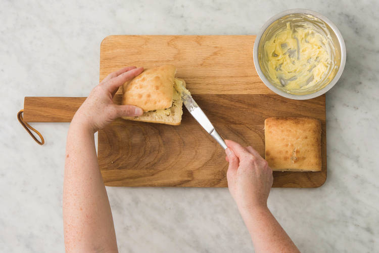 Make the garlic bread
