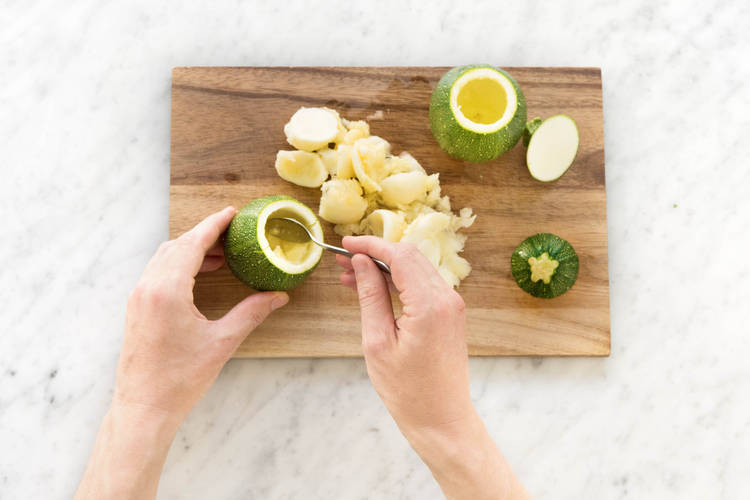 Zucchini vorbereiten