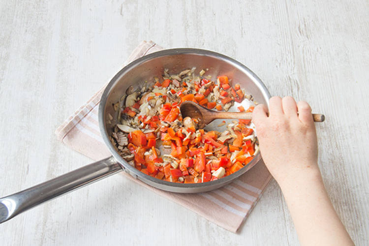 Cook veggies.