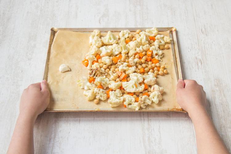 Roast the veggies and garlic