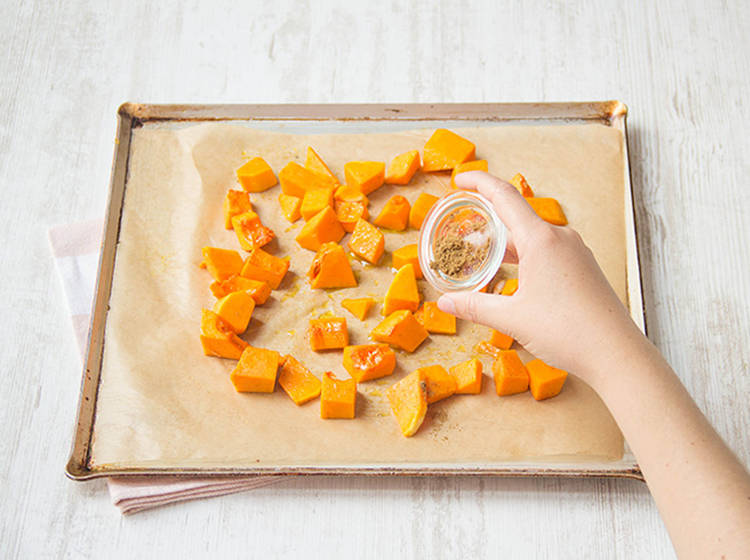 Bake the pumpkin