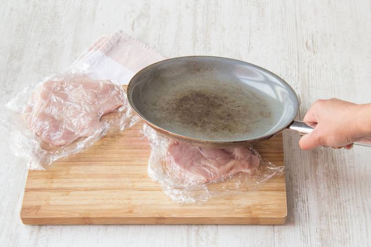 Butterfly the chicken breasts