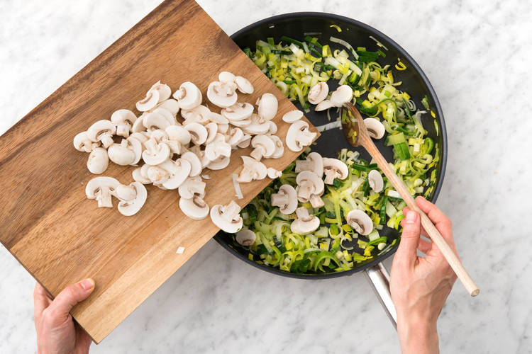Cook veggies.