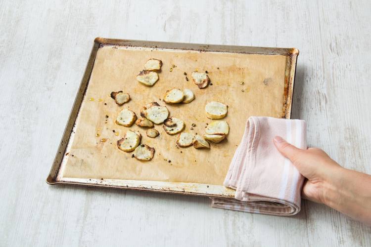 Prep and roast the sunchokes