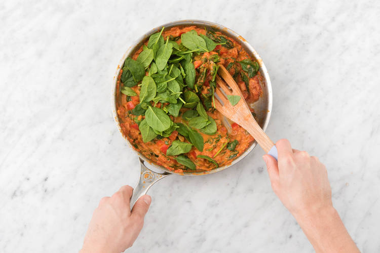 Add spinach.