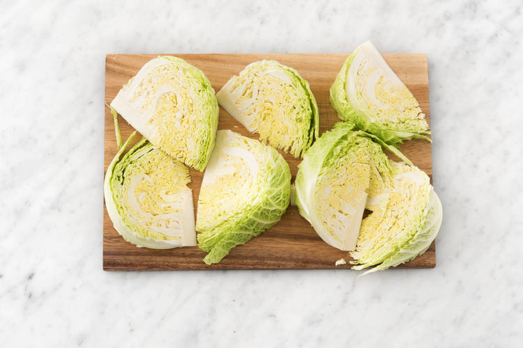 Prep cabbage.