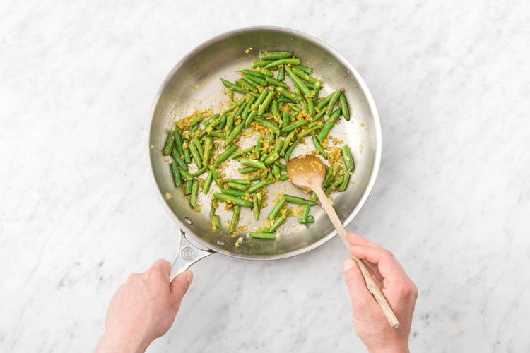 Cook the veggies