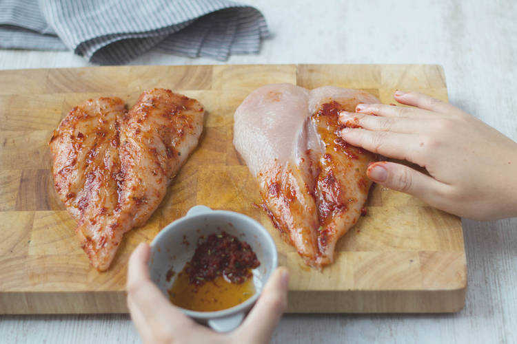Marinade chicken.