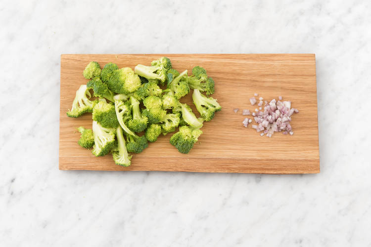 Prep veggies.