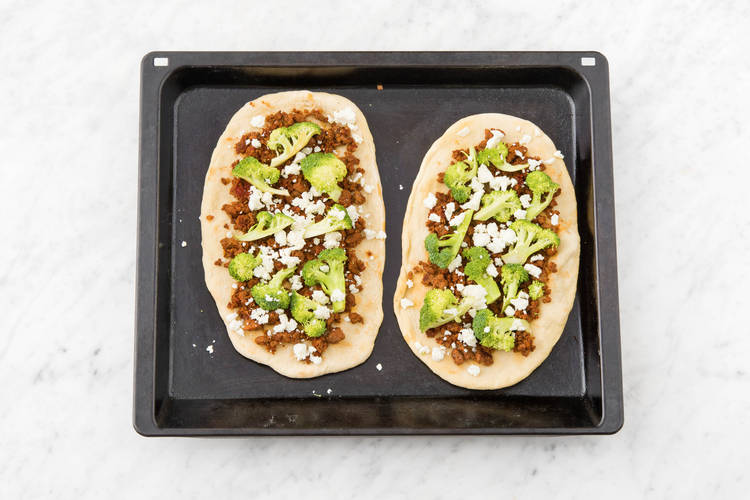 Prep flatbreads.