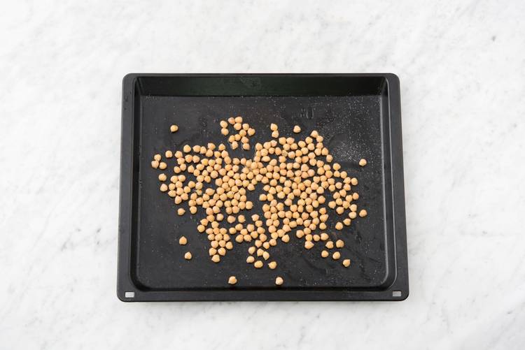 Crisp the chickpeas
