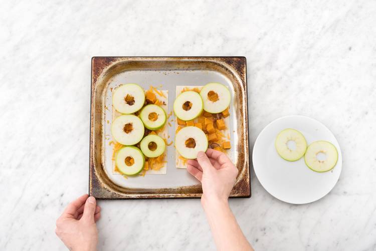 Top the flatbreads