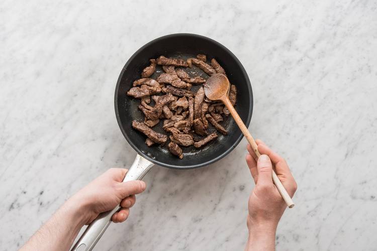 Cook the beef