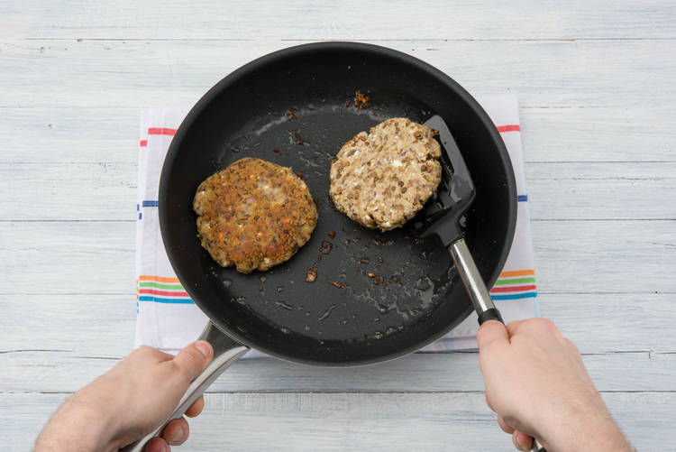 Cook the patties on each side