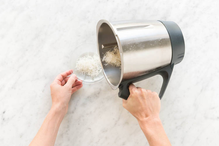 Parmesan zerkleinern