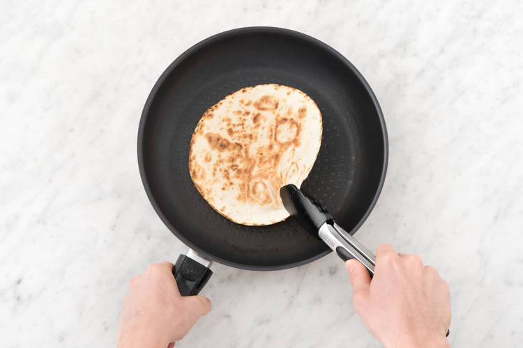 Dry-fry tortilla.