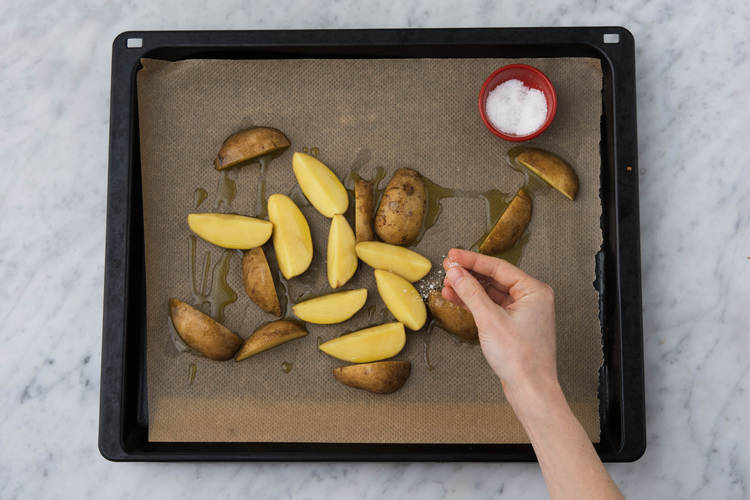 Roast potatoes.