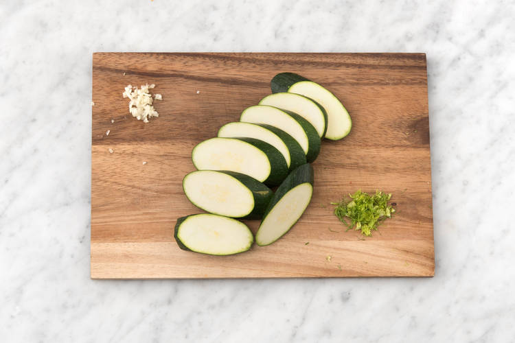 Prep veggies.