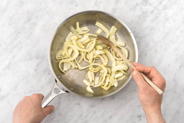 Cook fennel.